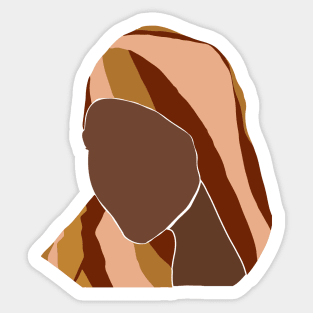 Black African Woman Sticker